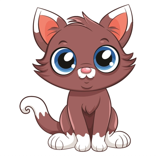 Cat Lovers Theme Purple Cat Transparent Sticker